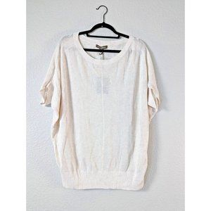 Tommy Bahama Women's NWT Cream French Sleeves Knit Small Dolman Pullover Sweater